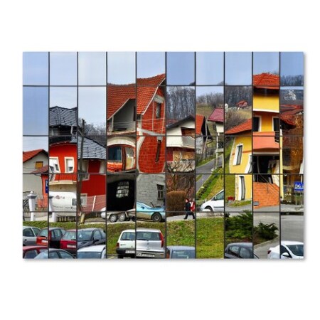 Trademark Fine Art Samanta 'Rubiks Town' Canvas Art, 18x24 1X02495-C1824GG
